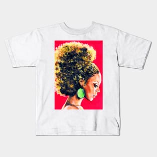 Women with curly hair Kids T-Shirt